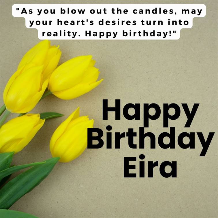 Read more about the article Happy Birthday Eira Wishes with Cake, Status & Quotes Images