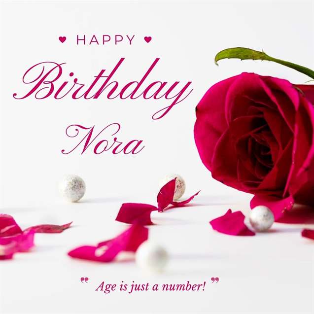 Read more about the article Happy Birthday Nora Wishes with Cake, Status & Quotes Images