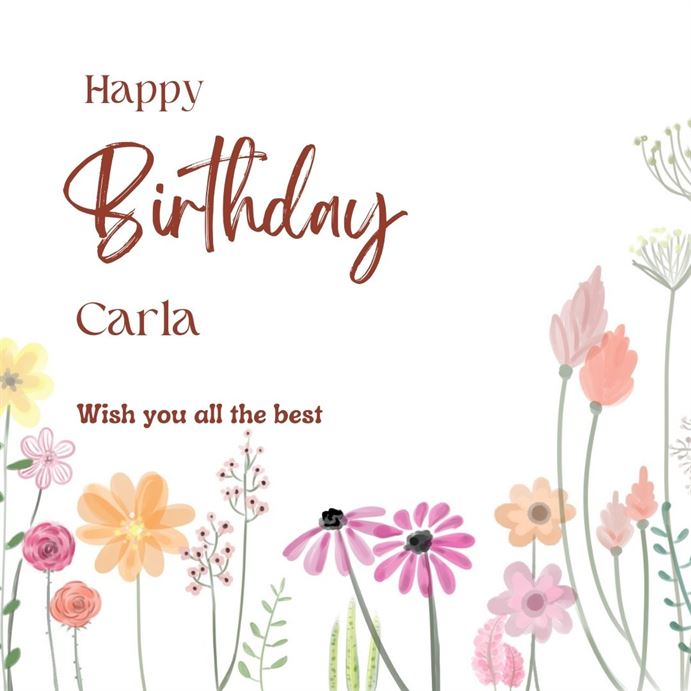 Read more about the article Happy Birthday Carla Wishes with Cake, Status & Quotes Images